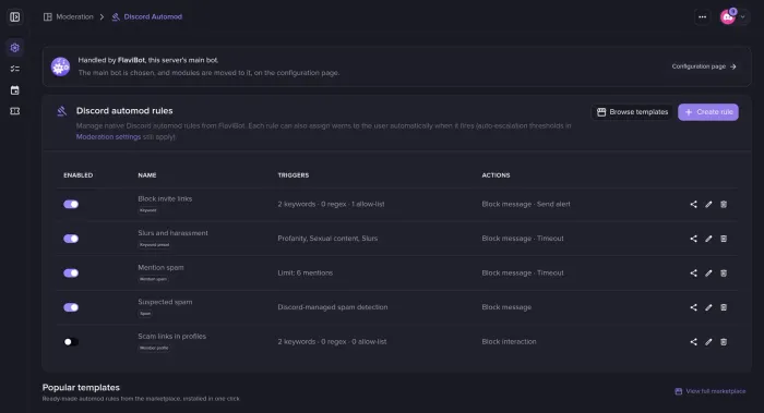 AutoMod screenshot 1