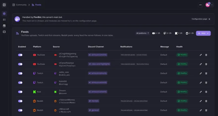 Kick pranešimai screenshot 1
